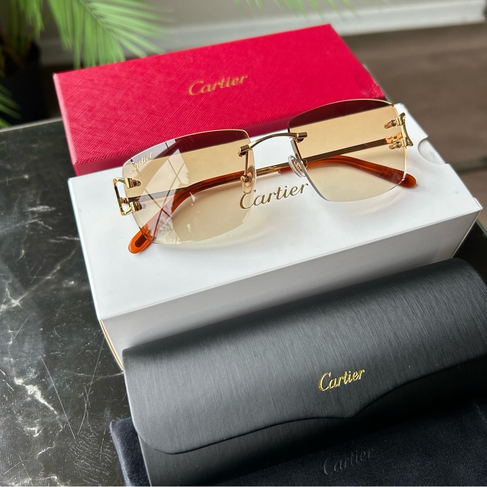 Cartier rimless sunglasses